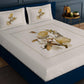 Chrysanthus Beige Designer Antibacterial Cotton Bed Linen Set by Rohit Bal