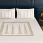 Tree of Life Beige Designer Antibacterial Cotton Bed Linen Set by Rohit Bal