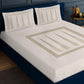 Tree of Life Beige Designer Antibacterial Cotton Bed Linen Set by Rohit Bal