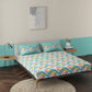 Trey Teal 100% Cotton Antibacterial Bedsheet Set