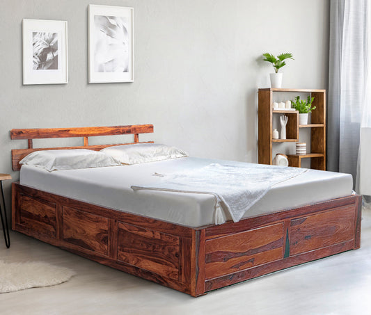 Admire Sheesham Wood Bed With Storage