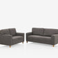 Utopia Grey Fabric Sofa