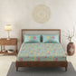 Alora Teal 100% Cotton Antibacterial Bedsheet Set