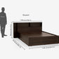 Drift Engineered Wood Bed with Storage