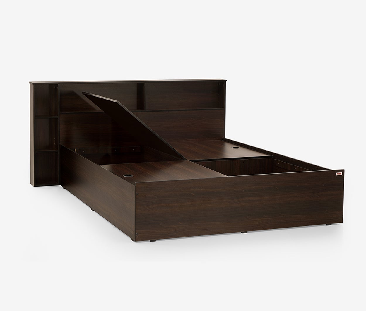 Drift Engineered Wood Bed with Storage