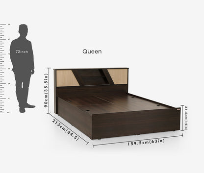 Soothe Engineered Wood Bed with Storage