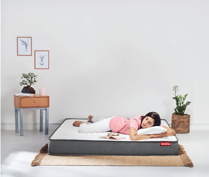 LiveIn Roll Pack Memory Foam Mattress With Triple Anti Microbial Fabric by Duroflex Mattress