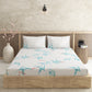 Bract Blue 100% Cotton Antibacterial Bedsheet Set