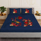 Bouquet Blue Designer Antibacterial Cotton Bed Linen Set by Rohit Bal