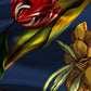 Bouquet Blue Designer Antibacterial Cotton Bed Linen Set by Rohit Bal