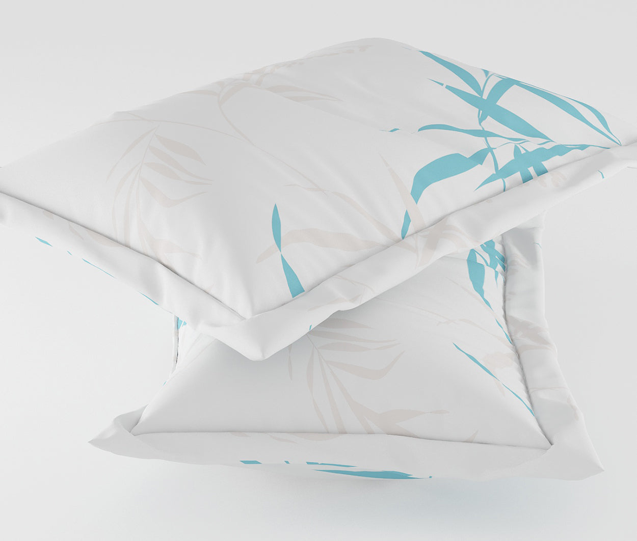 Bract Blue 100% Cotton Antibacterial Bedsheet Set
