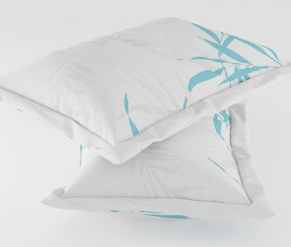 Bract Blue 100% Cotton Antibacterial Bedsheet Set