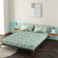 Carme Aqua 100% Cotton Antibacterial Bedsheet Set