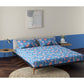 Carme Dark Blue 100% Cotton Antibacterial Bedsheet Set