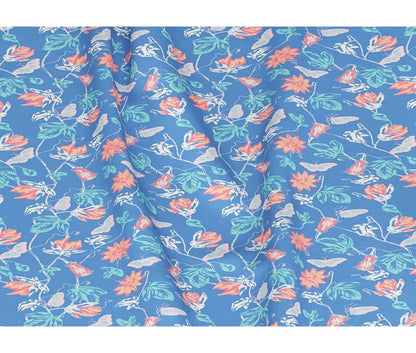 Carme Dark Blue 100% Cotton Antibacterial Bedsheet Set