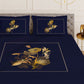 Chrysanthus Blue Designer Antibacterial  Cotton Bed Linen Set by Rohit Bal