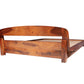 Curve Sheesham Wood Bed