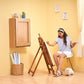 Duroflex Shuffle -Foldable Wall Mounted Study Table Integrated With Storage Shelves