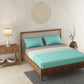 Ethnic Stripe Teal 100% Cotton Antibacterial Bedsheet Set