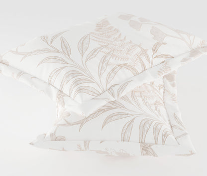 Fern Cream 100% Cotton Antibacterial Bedsheet Set