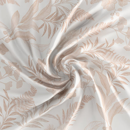 Fern Cream 100% Cotton Antibacterial Bedsheet Set