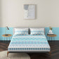 Fenster Blue 100% Cotton Antibacterial Bedsheet Set