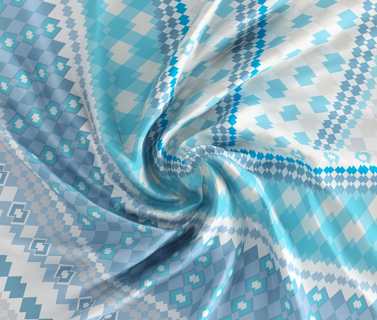 Fenster Blue 100% Cotton Antibacterial Bedsheet Set