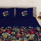 Florescence Blue Designer Antibacterial Cotton Bed Linen Set by Rohit Bal