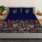 Florescence Blue Designer Antibacterial Cotton Bed Linen Set by Rohit Bal