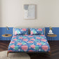 Florian Blue 100% Cotton Antibacterial Bedsheet Set