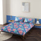 Florian Blue 100% Cotton Antibacterial Bedsheet Set