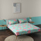 Florian Teal 100% Cotton Antibacterial Bedsheet Set