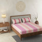 Folk Pink 100% Cotton Antibacterial Bedsheet Set