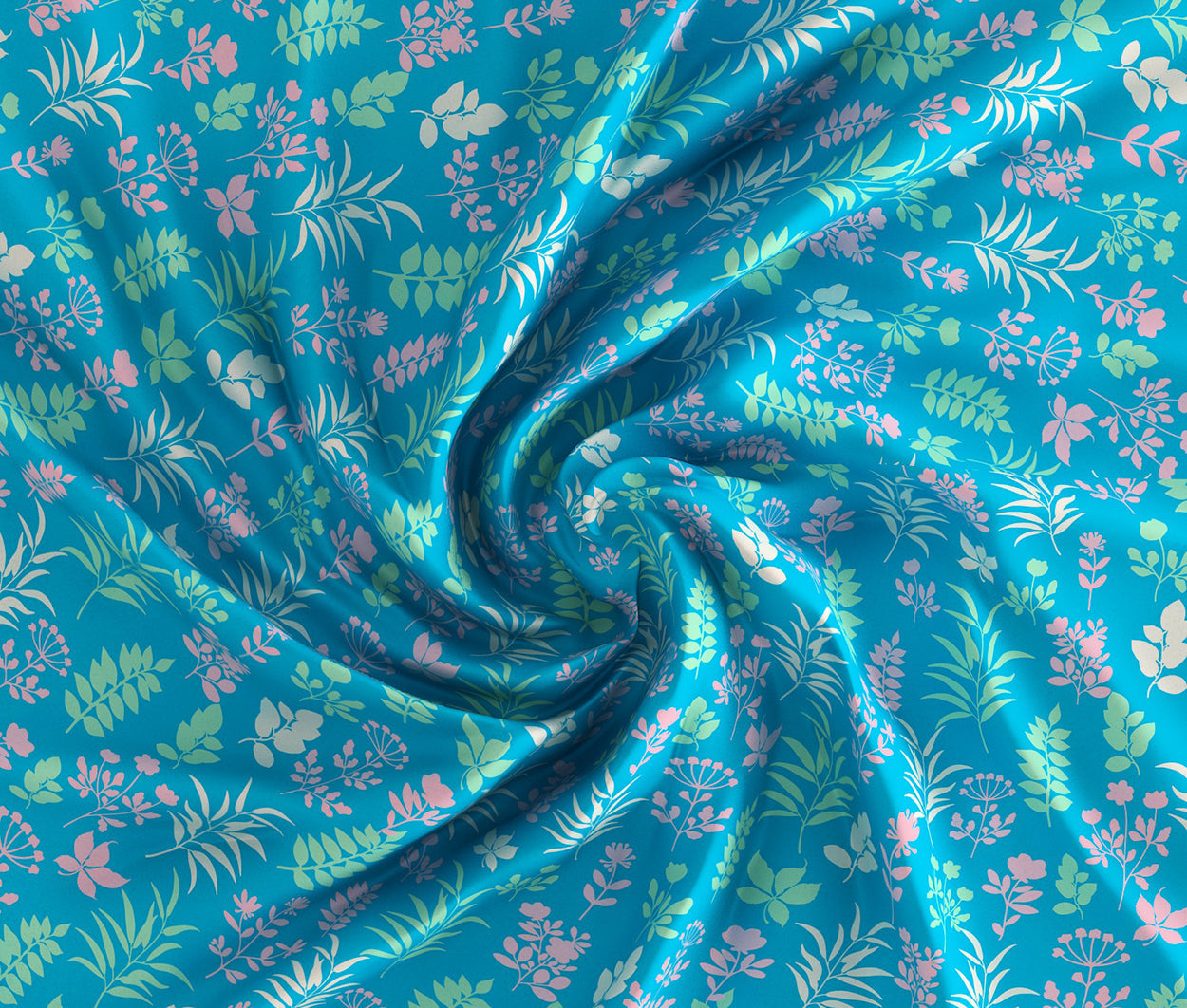 Wild Flora Aqua 100% Cotton Antibacterial Bedsheet Set