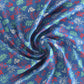 Wild Flora Dark Blue 100% Cotton Antibacterial Bedsheet Set