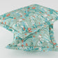 Jardin Teal 100% Cotton Antibacterial Bedsheet Set