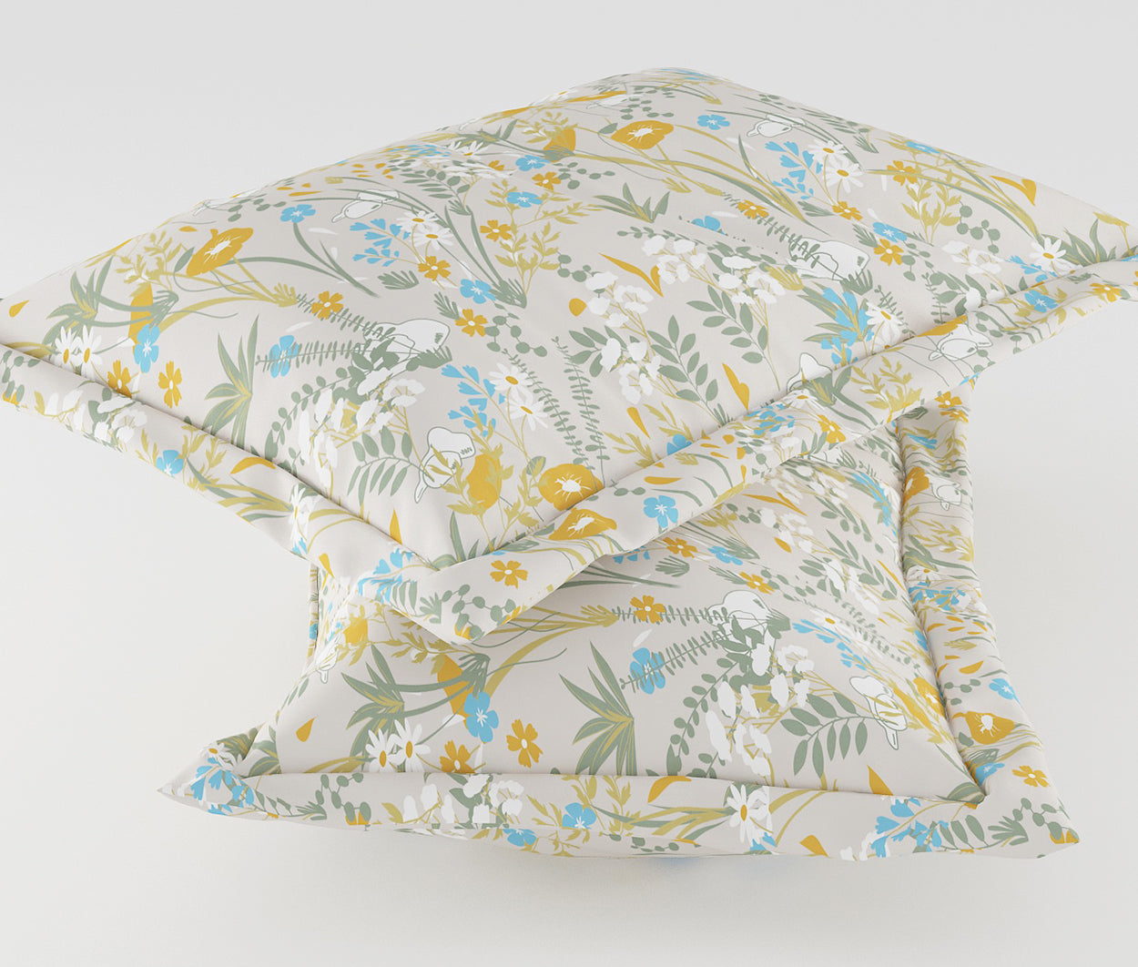 Jardin Beige 100% Cotton Antibacterial Bedsheet Set