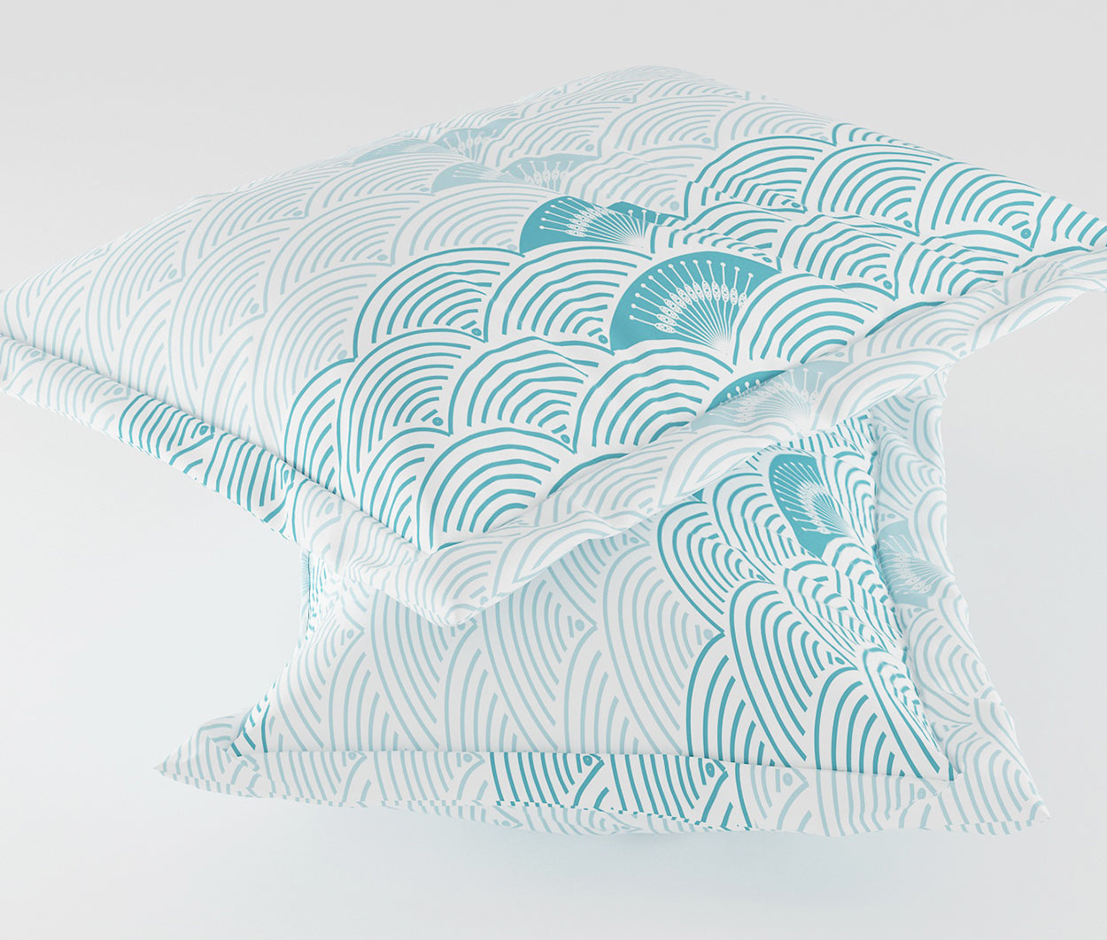 Metrico Blue 100% Cotton Antibacterial Bedsheet Set