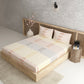 Metrico Brown 100% Cotton Antibacterial Bedsheet Set