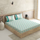 Moderne Teal 100% Cotton Antibacterial Bedsheet Set