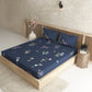 Botanica Blue 100% Cotton Antibacterial Bedsheet Set