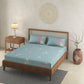Padma Blue 100% Cotton Antibacterial Bedsheet Set