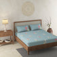 Padma Blue 100% Cotton Antibacterial Bedsheet Set