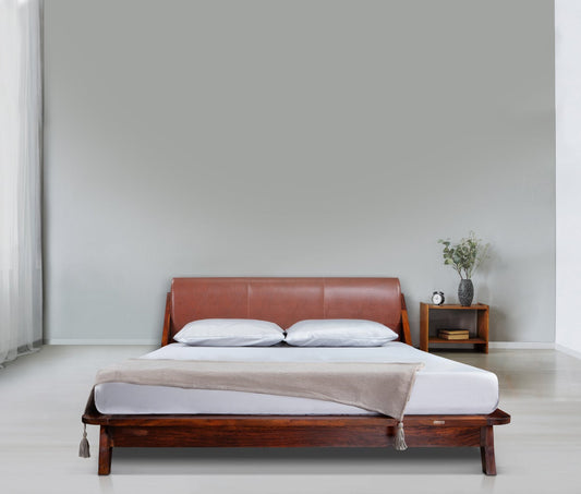 Plush Sheesham Wood Bed