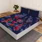 Scarlet Blue Designer Antibacterial Cotton Bed Linen Set by Rohit Bal