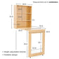 Duroflex Shuffle -Foldable Wall Mounted Study Table Integrated With Storage Shelves