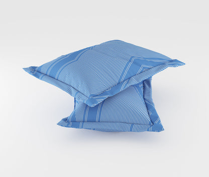 Sway Blue 100% Cotton Antibacterial Bedsheet Set
