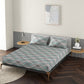 Trapeze Cream 100% Cotton Antibacterial Bedsheet Set