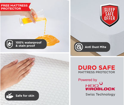 Tatva Natural Latex and Coir Mattress + Free Antiviral Mattress Protector