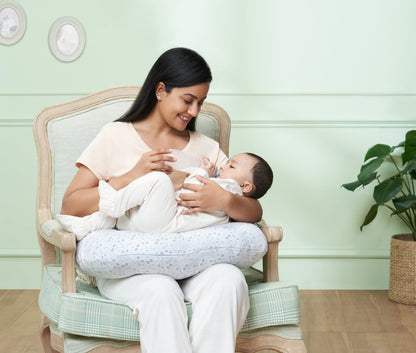 Duroflex Baby Supportive Cotton Feeding Pillow (Flower)